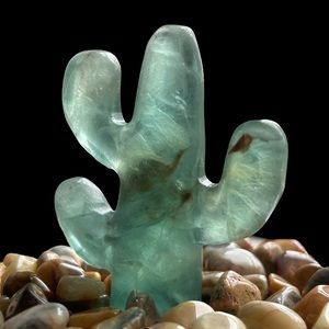 Green Fluorite Cactus